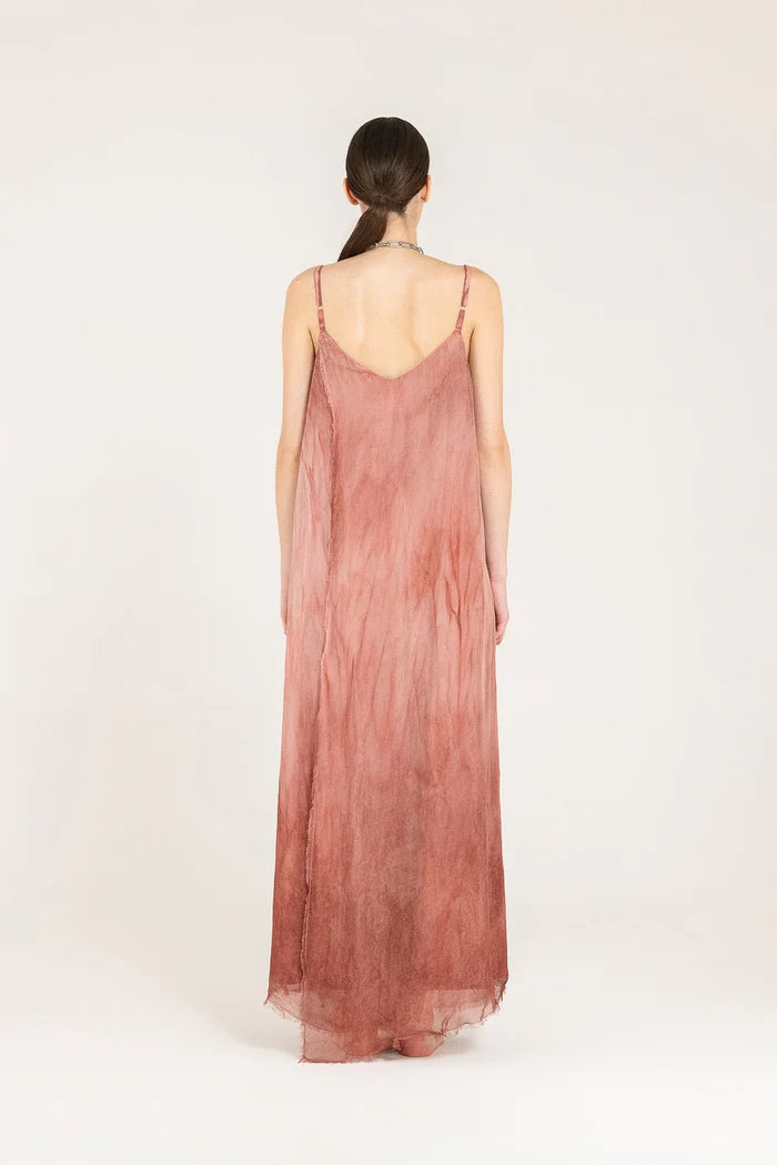 Sanctamuerte Dress worn by model in natural setting LUXAMORE 