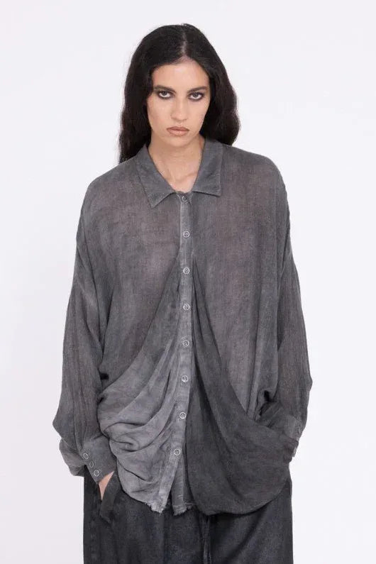 Sanctamuerte Relaxed Shirt Long Sleeve - LUXAMORE
