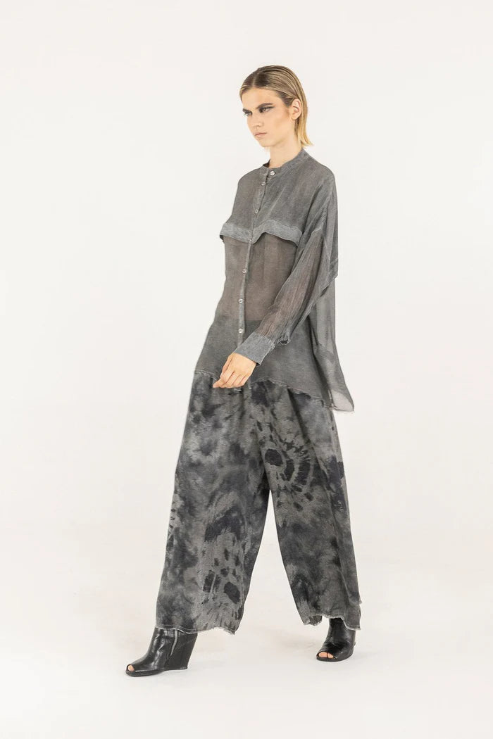 Sanctamuerte Dress worn by model in natural setting LUXAMORE 