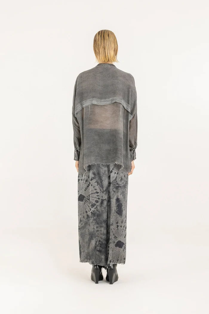 Sanctamuerte Dress worn by model in natural setting LUXAMORE 