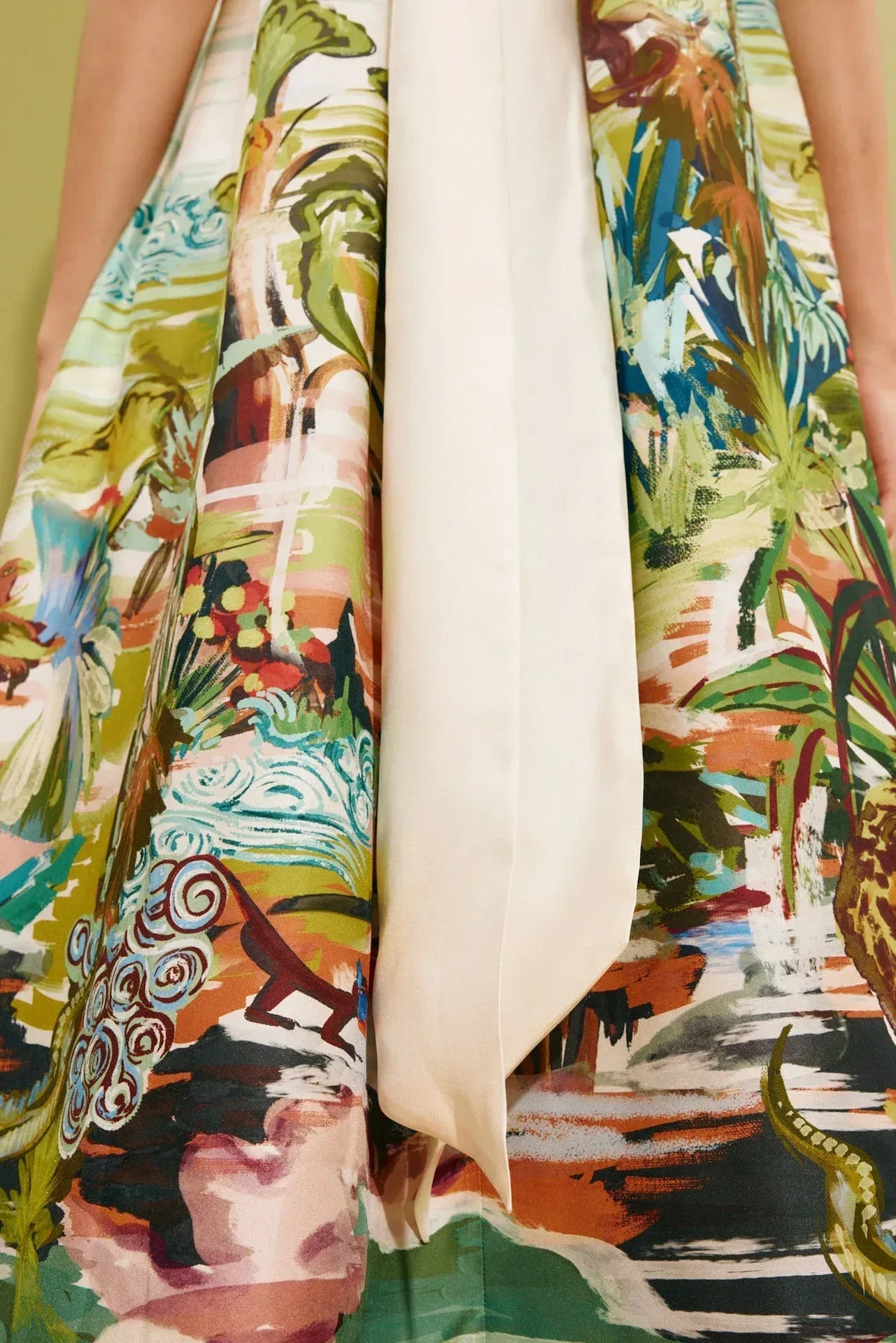 Alemais Jungle Boogie Silk Halter Dress - Product Image